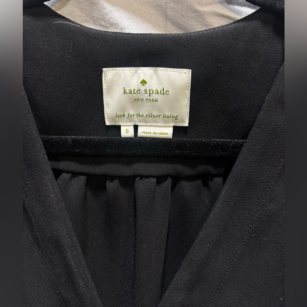 Kate Spade Black Long Sleeve Dress